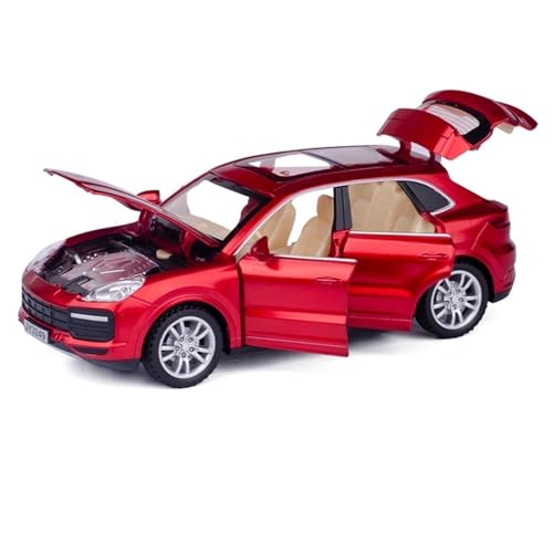 shuishuicui 1 32 für Porsche Cayenne Legierung Auto Modelle Spielzeug Dekoration Sammlung Memorial Männer Jungen Geschenk 20CM Display Schreibtisch(Red) von shuishuicui