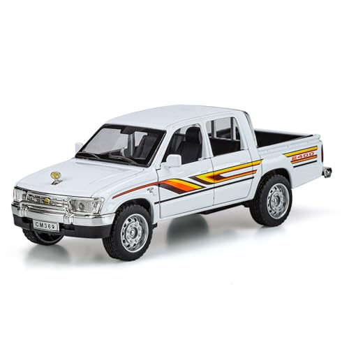 shuishuicui 1 32 für Toyota Helix Pickup Legierung Auto Sport Auto Modell Spielzeug 6 Zoll Dekoration Schreibtisch Sammlung Jungen Geschenke(White) von shuishuicui
