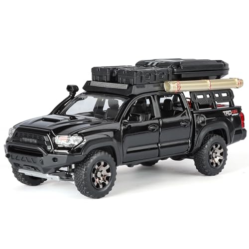 shuishuicui 1 32 für Toyota Tacuma Touring Edition Legierung Auto Modell Spielzeug Sammlung 7 Zoll Dekorative Schreibtisch Jungen Gedenk(Black) von shuishuicui