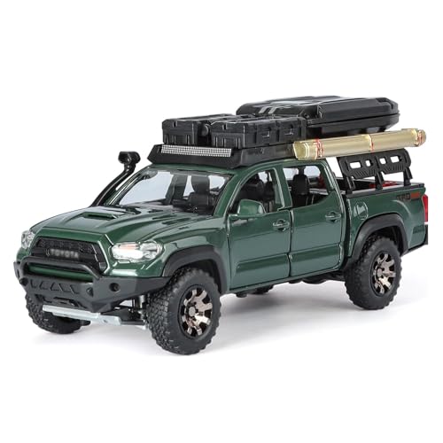 shuishuicui 1 32 für Toyota Tacuma Touring Edition Legierung Auto Modell Spielzeug Sammlung 7 Zoll Dekorative Schreibtisch Jungen Gedenk(Green) von shuishuicui