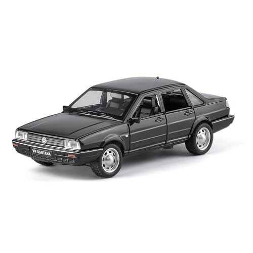 shuishuicui 1 32 für Volkswagen Santana Legierung Automodellsammlung für Männer Jungen Miniaturspielzeugsammlung Souvenir Ornament 6 Zoll(Black) von shuishuicui