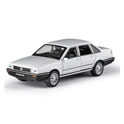 shuishuicui 1 32 für Volkswagen Santana Legierung Automodellsammlung für Männer Jungen Miniaturspielzeugsammlung Souvenir Ornament 6 Zoll(White) von shuishuicui