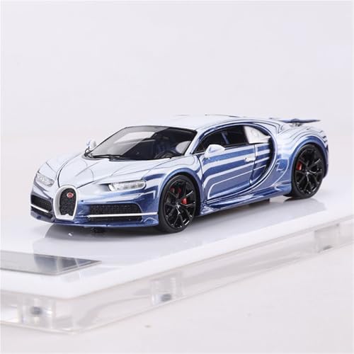 shuishuicui 1 64 für Bugatti Veyron Keramik Drachen Chiron Harz Auto Modell Sammlung Spielzeug Schreibtisch Dekoration Memorial Männer(Blue) von shuishuicui