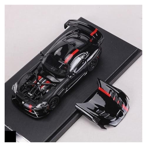 shuishuicui 1 64 für Dodge Viper ACR Open-Top Legierung Auto Modell Dekorative Schreibtisch Sammlung Für Männer 9CM(Black) von shuishuicui