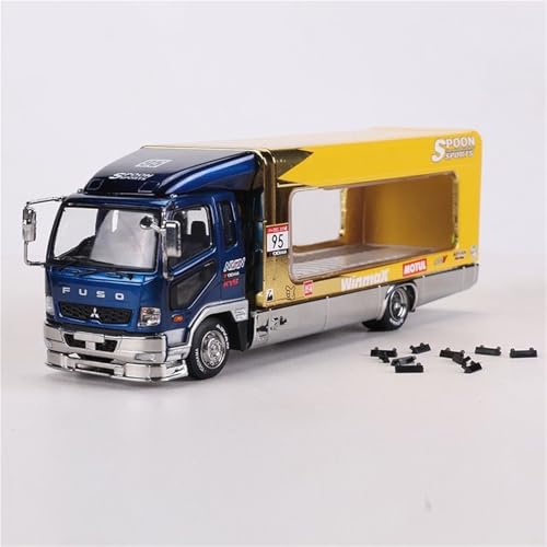 shuishuicui 1 64 für Mitsubishi Fuso Heckklappe Fracht Container LKW Diecast Modell Spielzeug Sammler Schreibtisch Ornament 4 Zoll von shuishuicui