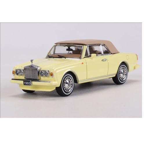 shuishuicui 1 64 für Rolls-Royce Dangerous Road Corniche IV Offenes Oldtimer-Legierungsautomodell Spielzeugsammlung Dekoration für Männer(Yellow) von shuishuicui