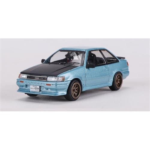 shuishuicui 1 64 für Toyota Corolla Levin GT-APEX (AE86) Trimmebene Simulation Legierung Auto Modell Sammlung Herren Miniatur Spielzeug Dekoration(Blue) von shuishuicui