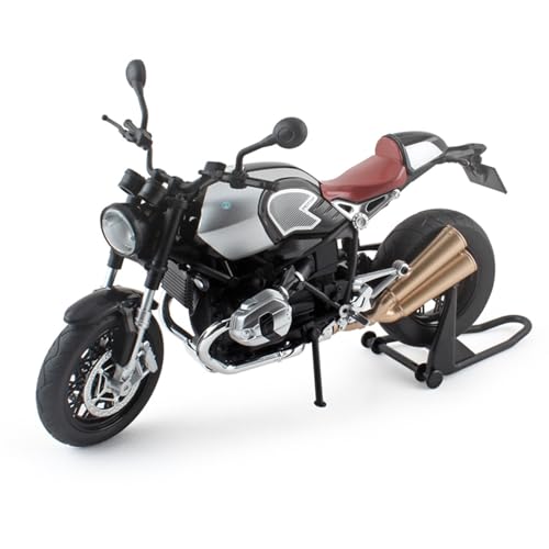 shuishuicui 1 9 für BMW Latte Alloy Motorrad High-End-Spielzeug 9-Zoll-Dekorative Schreibtisch-Kollektion für Herren/Jungen in Geschenkbox(Silver) von shuishuicui