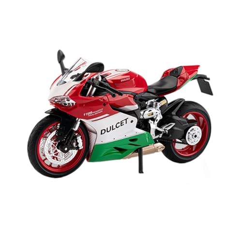 shuishuicui 1 9 für Ducati 1199 Legierung Motorrad Legierung Auto Modell Spielzeug Silber Dekoration Desktop Sammlung Memorial Männer 24CM(Green) von shuishuicui