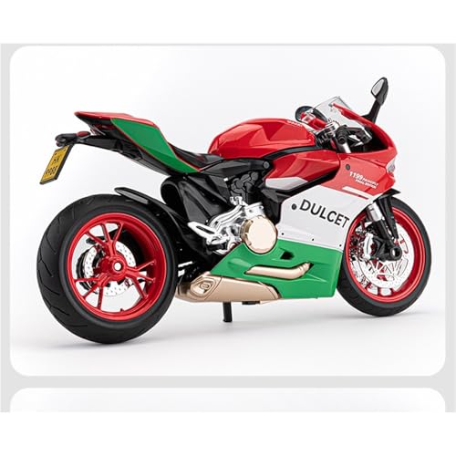 shuishuicui 1 9 für Ducati 1199 Legierung Motorrad Modell Lokomotive 9 Zoll Dekorative Schreibtisch Jungen Männer Spielzeug Sammlung Geschenk(Green) von shuishuicui