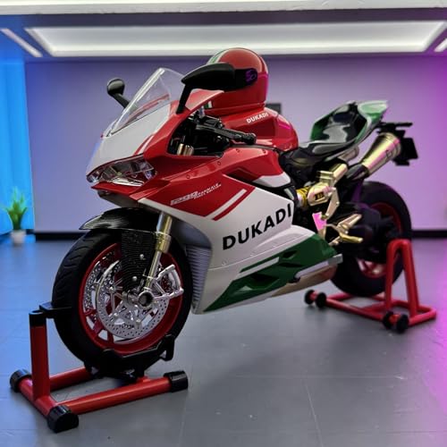 shuishuicui 1 9 für Ducati 1299 Legierung Motorrad Modell Lokomotive 9 Zoll Dekorative Schreibtisch Junge Gehobene Spielzeug Sammlung Geschenk von shuishuicui