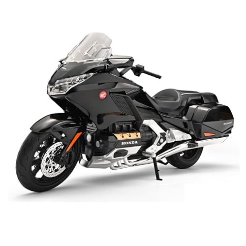 shuishuicui 1 9 für Honda GL1800 Premium Edition Legierung Motorrad Modell Spielzeug Dekoration 11-Zoll Gedenk Sammlerstück für Männer(Black) von shuishuicui