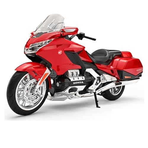 shuishuicui 1 9 für Honda GL1800 Premium Edition Legierung Motorrad Modell Spielzeug Dekoration 11-Zoll Gedenk Sammlerstück für Männer(Red) von shuishuicui