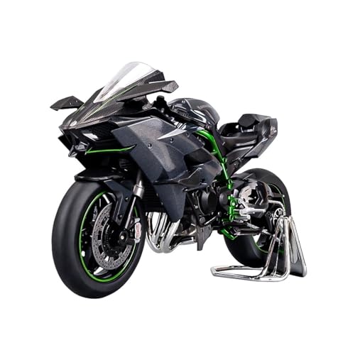 shuishuicui 1 9 für Kawasaki H2R Legierung Motorrad Spielzeug Männer Jungen Sammlung 22CM Dekoration Schreibtisch Geschenk von shuishuicui