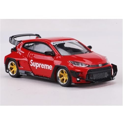 shuishuicui 1:64 Toyota Yaris Rocket Bunny Legierung Automodell Spielzeug für die Sammlung, 7 cm, Schreibtischdekoration Geschenk für Männer(Red) von shuishuicui