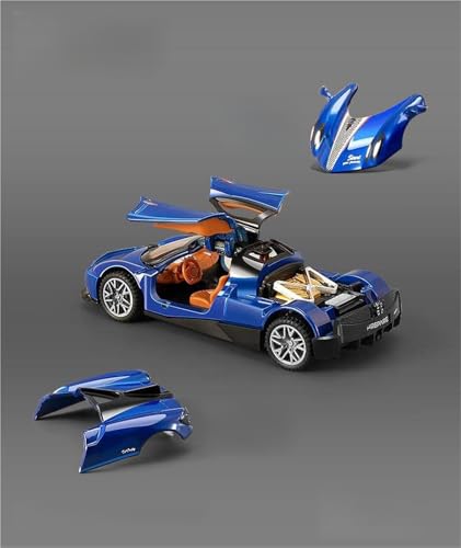 shuishuicui 143 Für Pagani Zonda R Legierung Automodell Spielzeug Zerlegbar 4 Zoll Sammlerstück Gedenkgeschenk Für Männer(White) von shuishuicui