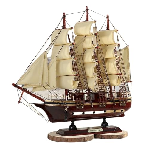 shuishuicui 33cm Segelboot Modell Simulation Carving Boot Dekoration Schreibtisch Sammlung Display Büro Home Zubehör Jungen Mädchen von shuishuicui