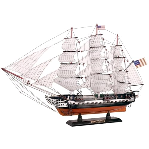 shuishuicui 68CM Für Constitution Segelboot Modell Zerlegt Edition Retro Amerikanischen Massivholz Wohnkultur Schreibtisch Handwerk Marine Stil von shuishuicui