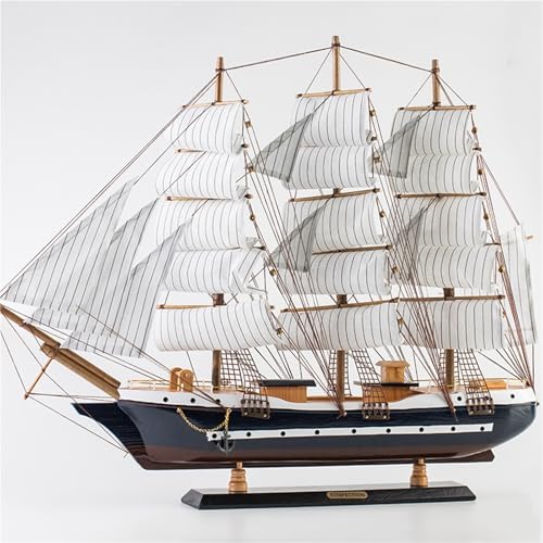 shuishuicui 80CM Segelbootmodell aus handgefertigtem Holzboot Männliches Abschlussgeschenk Weibliches Schlafzimmer Dekoratives Kunsthandwerk Kinderzimmer von shuishuicui