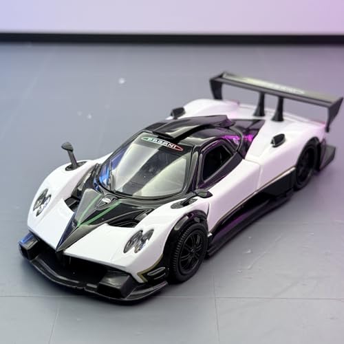 shuishuicui Automodell 1 32 Für Pagani Zonda R Legierung Sportwagen Spielzeug Dekoration Sammlung 6 Zoll Geschenk Jungen(White) von shuishuicui
