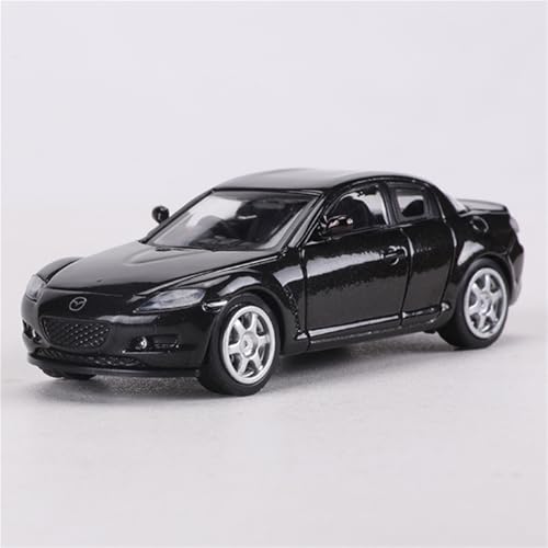 shuishuicui Automodell 1 64 für Mazda RX-8, Legierung, Spielzeug, Sammlerstück, Geschenk für Männer, dekoratives Schreibtisch-Ornament, Gedenkartikel(Black) von shuishuicui