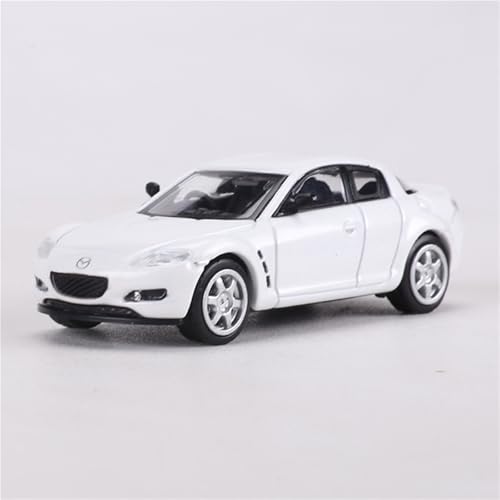 shuishuicui Automodell 1 64 für Mazda RX-8, Legierung, Spielzeug, Sammlerstück, Geschenk für Männer, dekoratives Schreibtisch-Ornament, Gedenkartikel(White) von shuishuicui