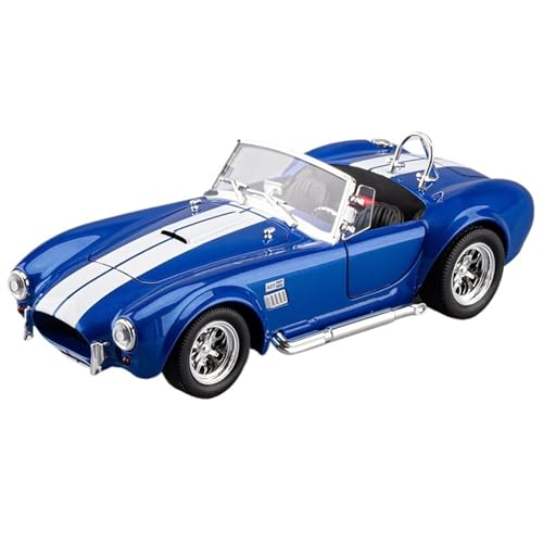 shuishuicui Automodell 1:24 Für Ford Cobra Cabrio Legierung Sportwagen Spielzeug Sammlerstück Gedenkstätte Herren Schreibtisch Dekoration 8 Zoll(Blue) von shuishuicui