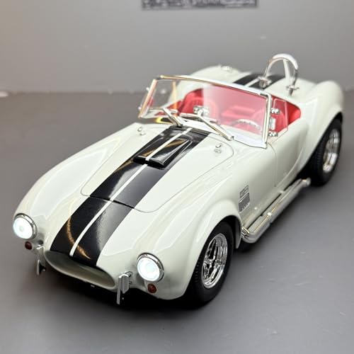 shuishuicui Automodell 1:24 Für Ford Cobra Cabrio Legierung Sportwagen Spielzeug Sammlerstück Gedenkstätte Herren Schreibtisch Dekoration 8 Zoll(White) von shuishuicui