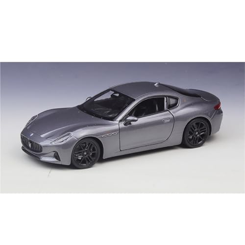 shuishuicui Automodell im Maßstab 1:24 für Maserati GT Folgore 2023, Spielzeugdekoration, Schreibtisch, Sammlerstück, 7-Zoll-Geschenk für Männer(Gray) von shuishuicui