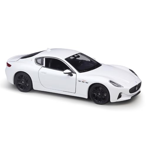 shuishuicui Automodell im Maßstab 1:24 für Maserati GT Folgore 2023, Spielzeugdekoration, Schreibtisch, Sammlerstück, 7-Zoll-Geschenk für Männer(White) von shuishuicui