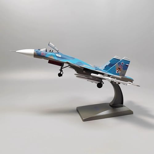 shuishuicui Flugzeugmodell 1 100 für die russische Marine Su-33 Shipborne Fighter Militär Miniatur Kunstszene 21CM Dekorative Männer Jungen von shuishuicui