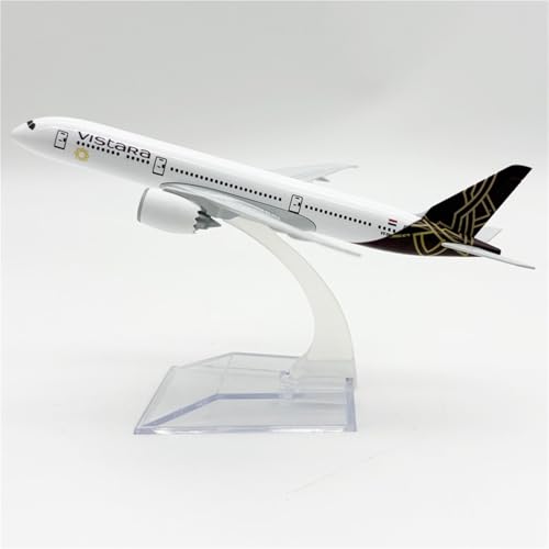 shuishuicui Flugzeugmodell für Indien Vistra für B787 Legierung statische Dekoration Schreibtisch Display Jungen 16CM von shuishuicui