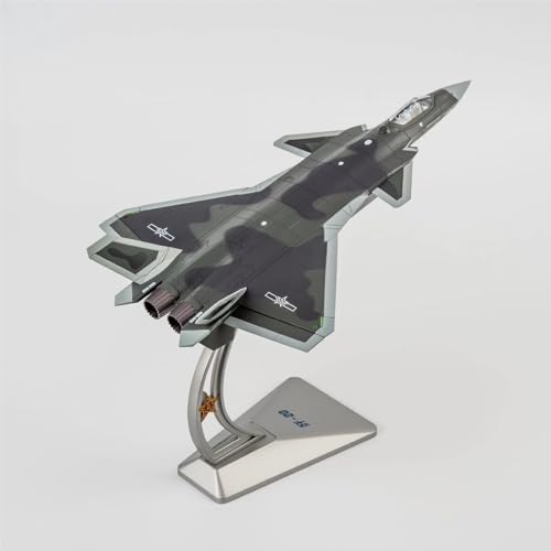shuishuicui Flugzeugmodell für J-20 Stealth Fighter Jet, Legierungsspielzeugdekoration als Erinnerungsgeschenk für Männer, 13 Zoll, Maßstab 1/60 von shuishuicui