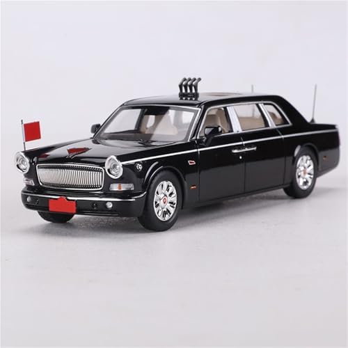 shuishuicui Für Hongqi CA7601 Review Auto Druckguss-Modellauto Spielzeug Sammlerstück Dekoratives Bücherregal Männergeschenk Schwarz 7CM 1:64 von shuishuicui