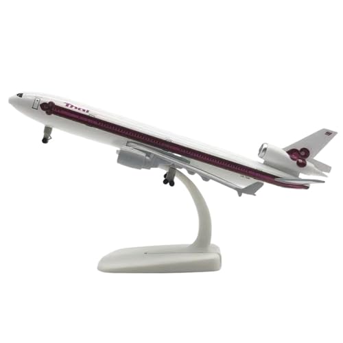 shuishuicui Modellflugzeug, geeignet für Thai Airways, geeignet für Mcdonnell Douglas MD-11, Replik, Miniatur-Schreibtischdekoration aus Legierung, 20 cm, für Männer und Jungen von shuishuicui