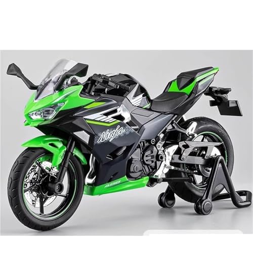 shuishuicui Motorradmodell 1:12 Für Kawasaki Ninja 400 Druckguss-Motorradspielzeug Desktop-Display 7-Zoll-Sammlerstück Für Männer Jungen(Black) von shuishuicui