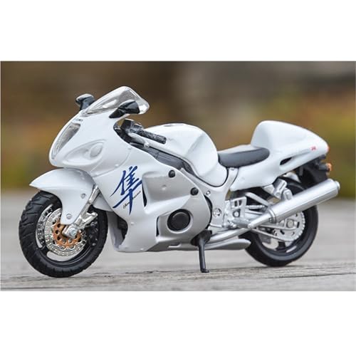 shuishuicui Suzuki GSX1300R Motorradmodell aus Kunststoff im Maßstab 1:18, 4 Zoll, dekoratives Schreibtisch-Souvenir-Spielzeugserie für Männer und Jungen von shuishuicui