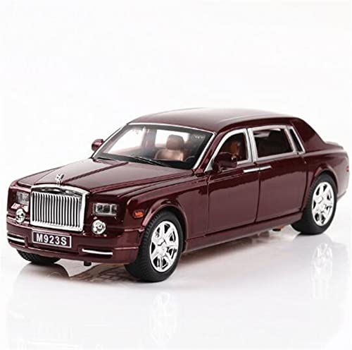 shuishuicui for 1 24 Rolls-Royce Phantom Adult Collectibles Pädagogisches Spielzeugautomodell for Kinder Mit Sound Und Licht(Rot) von shuishuicui
