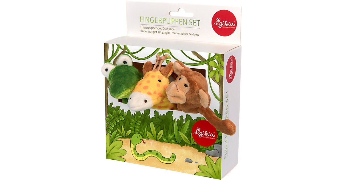 Fingerpuppen-Set Dschungel, My Little Theatre mehrfarbig Fingerpuppen-Set Dschungel, My Little Theatre mehrfarbig von sigikid