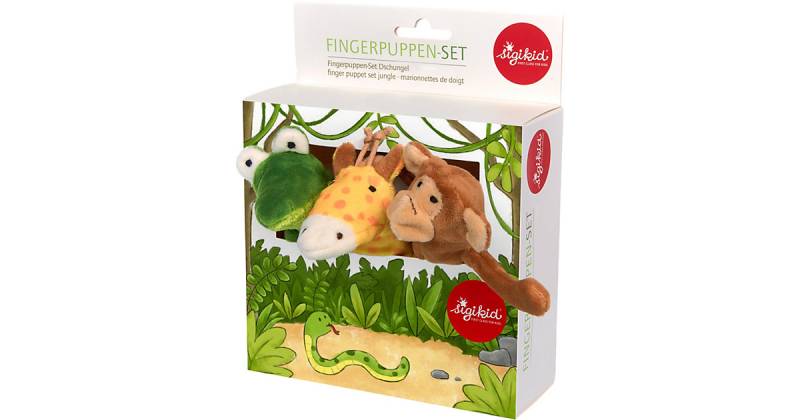Fingerpuppen-Set Dschungel, My Little Theatre mehrfarbig von sigikid