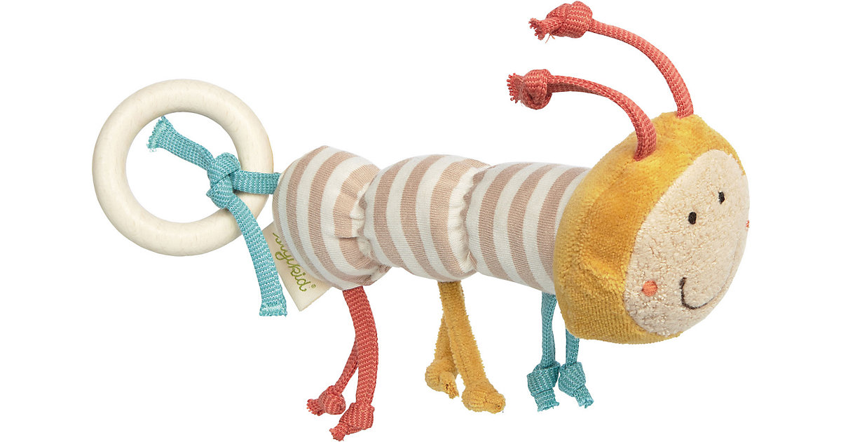 Greifling Raupe Green (39541) beige-kombi von sigikid