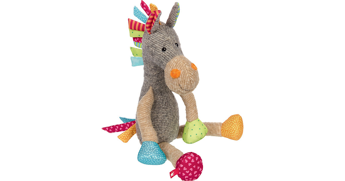 Pferd, Patchwork Sweety, 39 cm (42843) grau-kombi von sigikid