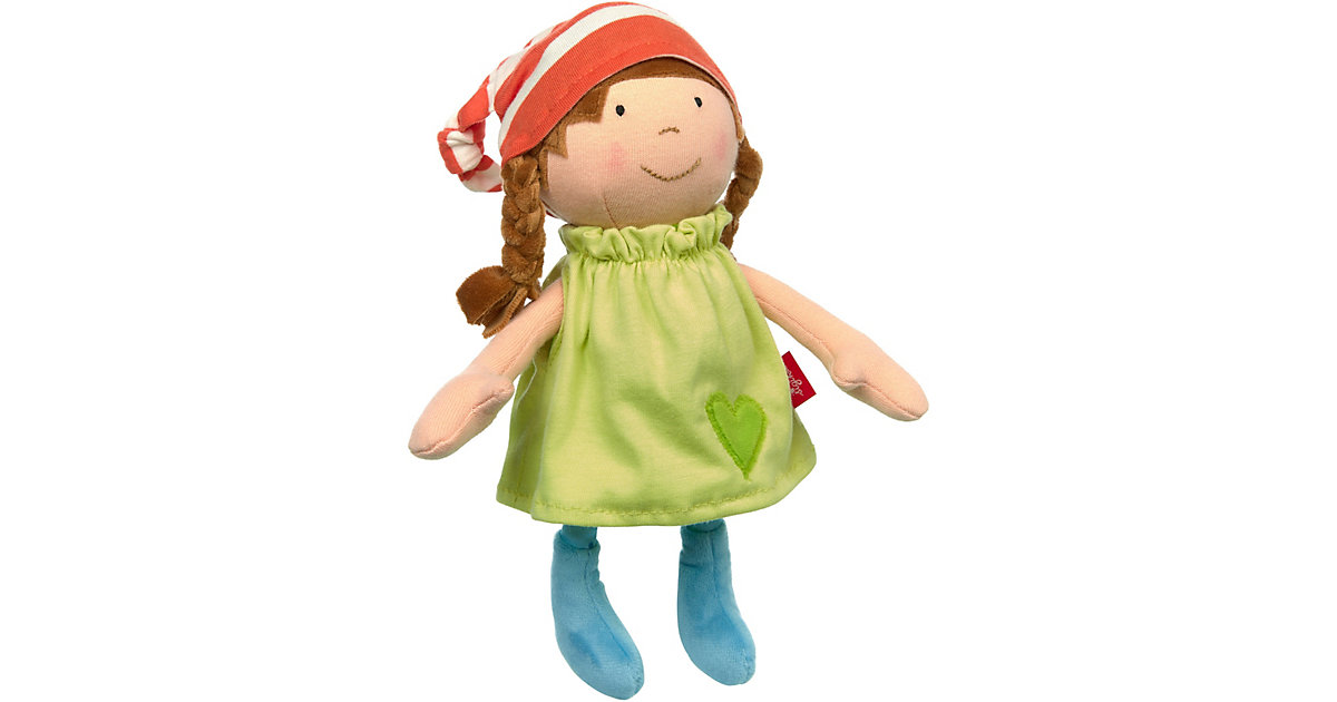 Puppe klein grün, Softdolls von sigikid