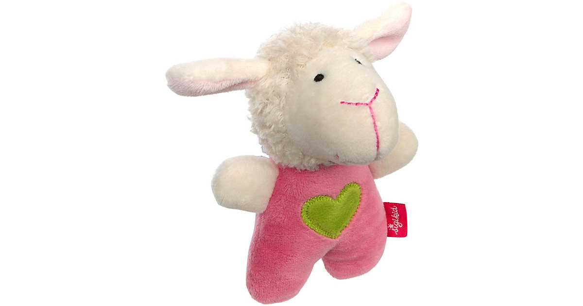 Rassel Schaf, Red Stars pink/weiß Rassel Schaf, Red Stars pink/weiß von sigikid