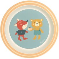 SIGIKID 25354 Kinderteller Fuchs & Bär aus der Serie "4 Freunde" von sigikid