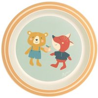 SIGIKID 25360 Kinderteller Bär & Fuchs aus der Serie "4 Freunde" von sigikid
