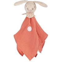 SIGIKID 39925 Baby Musselin Schnuffeltuch Hase, korallrosa von sigikid
