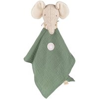SIGIKID 39927 Baby Musselin Schnuffeltuch Elefant, grün von sigikid