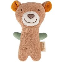 SIGIKID 39988 Baby Greifling Rassel Bär aus Baumwolle, sigibaby von sigikid