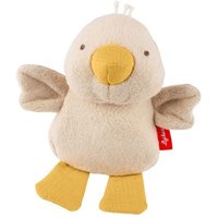 Sigikid 31259 - Knister-Greifling Ente mit Quietsche, 15 cm, Musselin/Teddystoff, sigibaby von sigikid
